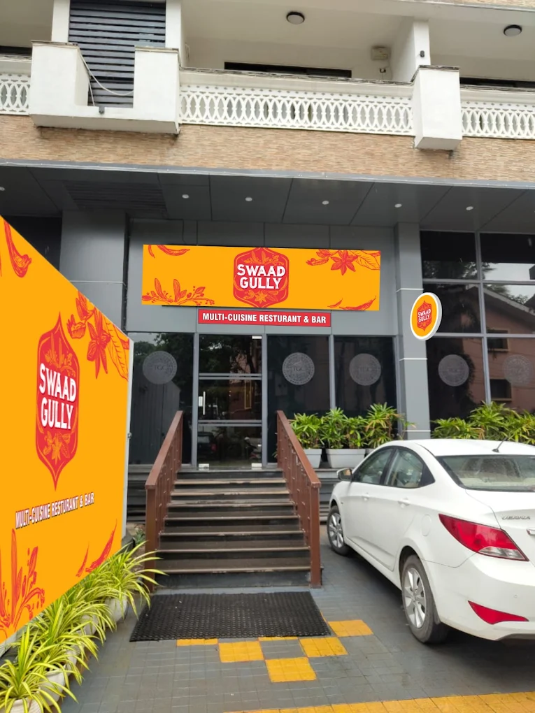 Swaad Gully storefront at Dona Paula Circle, Panaji, Goa